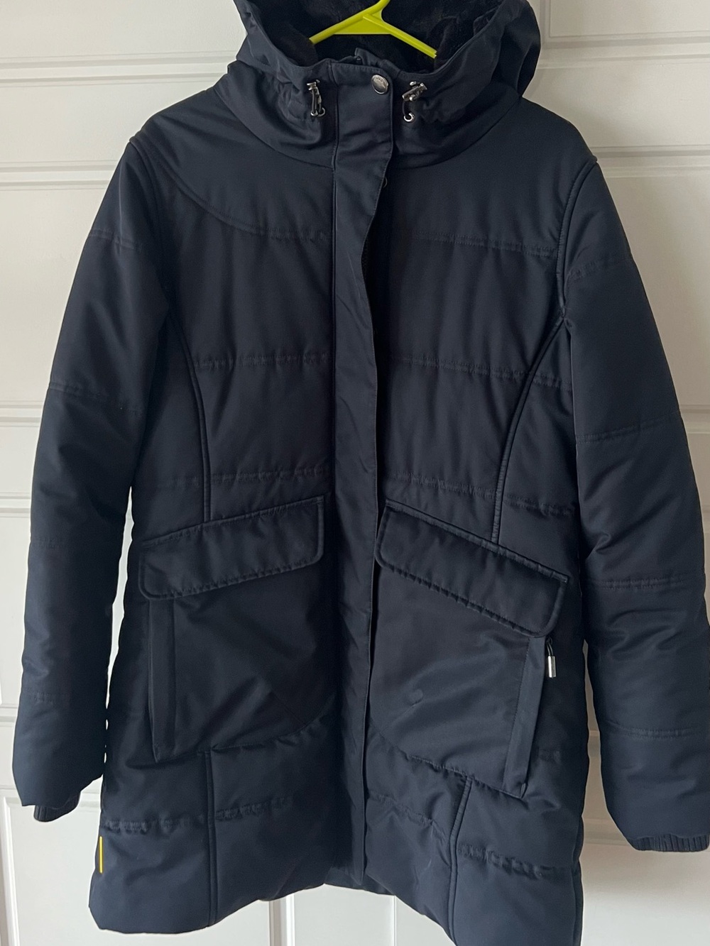 Women's Black Hooded Coat Lole